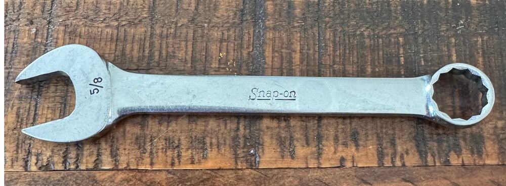 Vtg Snap On Tools OEX-200 5/8 12pt Combination Wrench USA